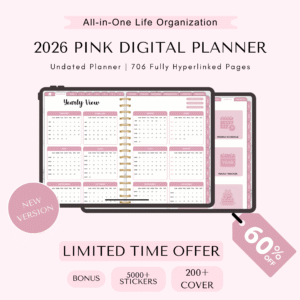 pink planner